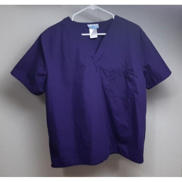 Unisex Scrubs Medium Purple Top - Picture 1 of 4